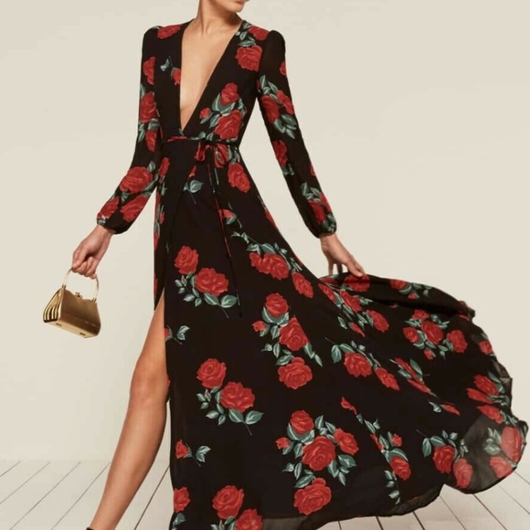 Reformation Dresses & Skirts - REFORMATION MILAN DRESS IN HERA ROSE CARNATION PRINT XS NWT